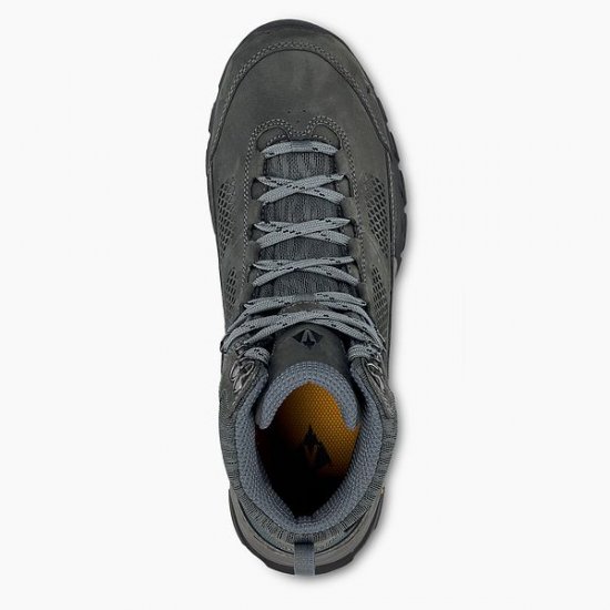 VASQUE | MEN'S TALUS AT ULTRADRY WATERPROOF HIKING BOOT IN GRAY/GOLD - Click Image to Close
