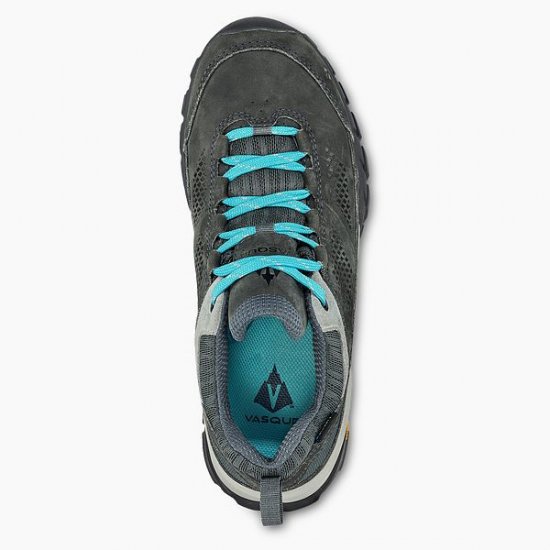 VASQUE | WOMEN'S TALUS AT LOW ULTRADRY WATERPROOF HIKING SHOE IN GRAY/TEAL - Click Image to Close